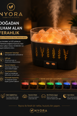 Himalaya Tuz Taşlı USB Aromaterapi Diffuser ve Gece Lambası