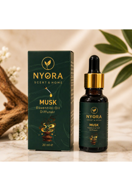 Nyora Musk Esansiyel Yağı (Diffuser Oil) 6'lı Set