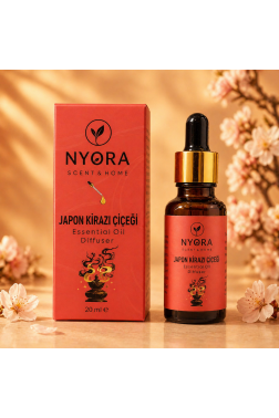 Nyora Japon Kiraz Çiçeği Esansiyel Yağı (Diffuser Oil) 6 lı