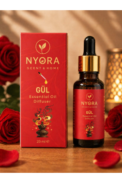 Nyora Gül Esansiyel Yağı (Diffuser Oil) 6'lı Se